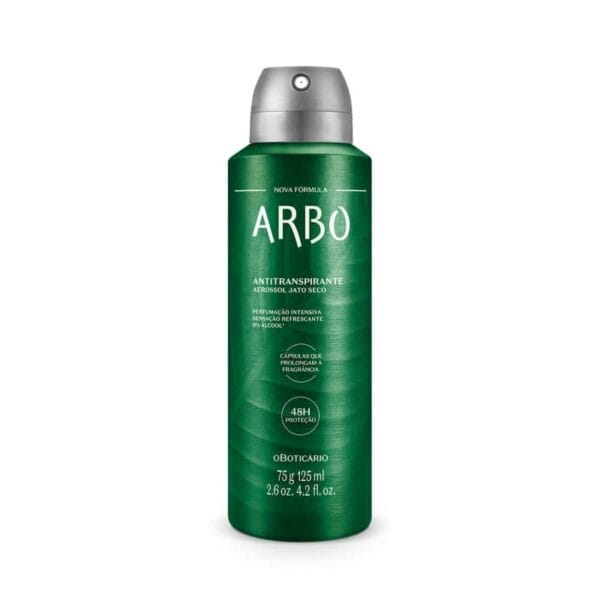 Desodorante Antitranspirante Aerossol Arbo 75g/125ml