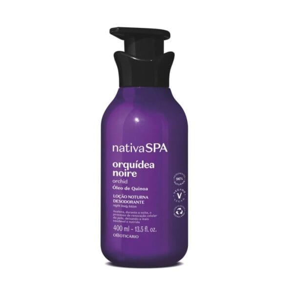 Loção Noturna Corporal Nativa SPA Orquídea Noire 400ml