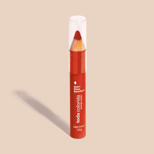 Lápis Multifuncional 3 Em 1 Laranja Verão Toda Colorida 1,2g - Imagem 2