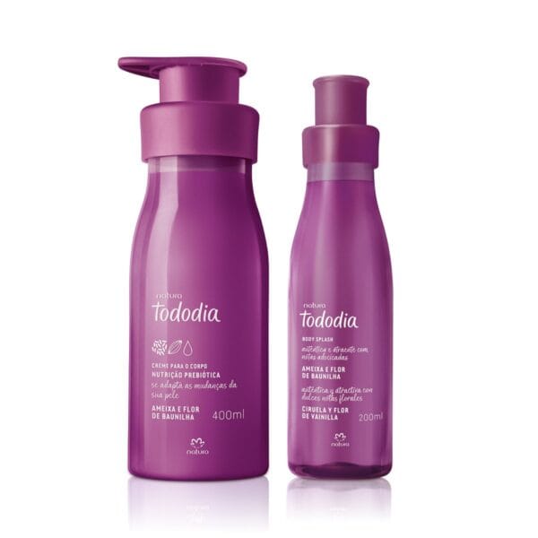 Kit Creme Nutritivo e Body Splash Tododia Ameixa e Flor de Baunilha