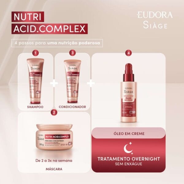 Óleo em Creme Siàge Nutri Acid.Complex 100ml - Imagem 5