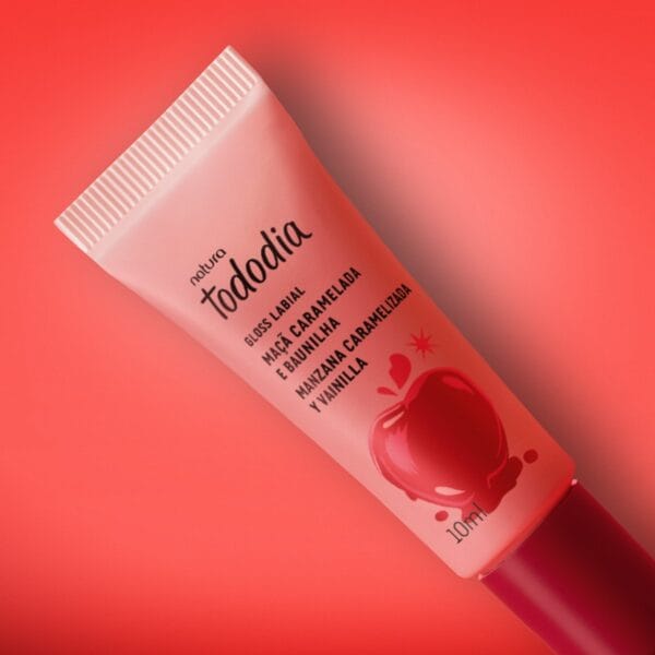 Gloss Labial Tododia Maçã Caramelada e Baunilha - Imagem 2