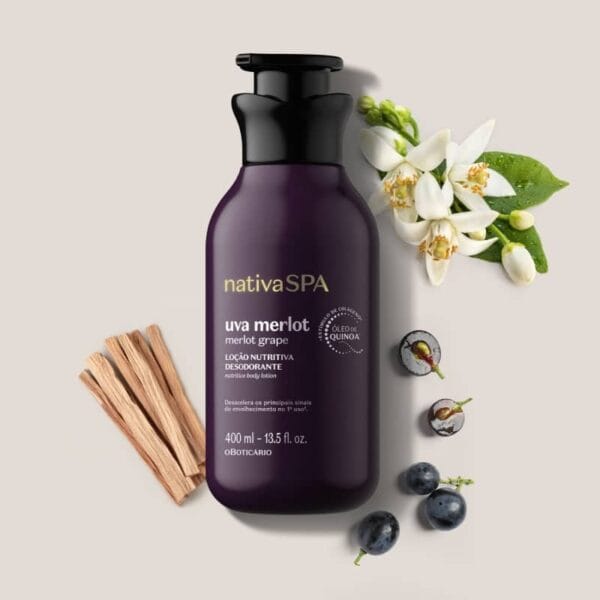 Loção Nutritiva Nativa Spa Uva Merlot 400ml - Imagem 2