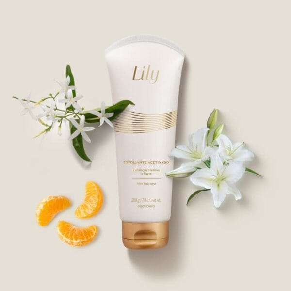 Esfoliante Hidratante Desodorante Corporal Lily 200g - Imagem 4