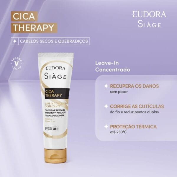 Leave-In Concentrado Cicatrizante Siàge Cica-Therapy 100ml - Imagem 2