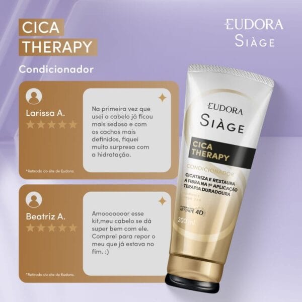 Condicionador Siàge Cica-Therapy 200ml - Imagem 6