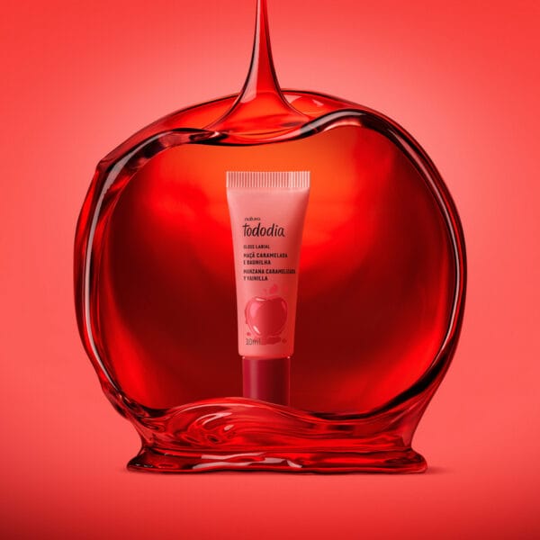 Gloss Labial Tododia Maçã Caramelada e Baunilha 10 ml - Imagem 2