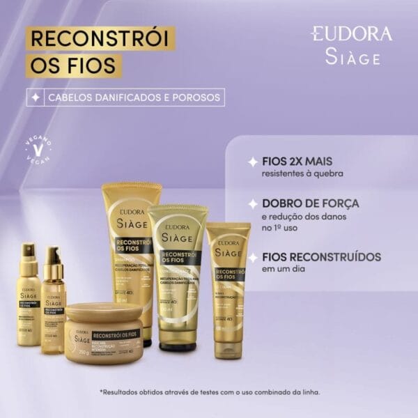 Máscara Capilar Siàge Reconstrói Os Fios 250g - Imagem 4