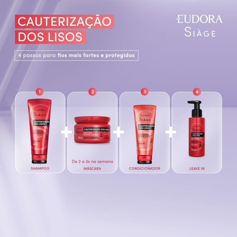 Leave-in Capilar Siàge Cauterização dos Lisos 100ml - Imagem 5
