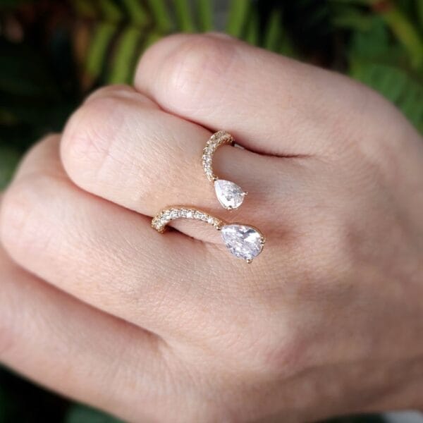 Anel Elegante Gota - n°14 - Imagem 4