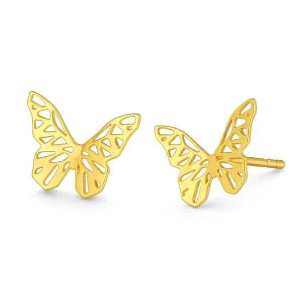 Brinco borboleta Origami 20mm
