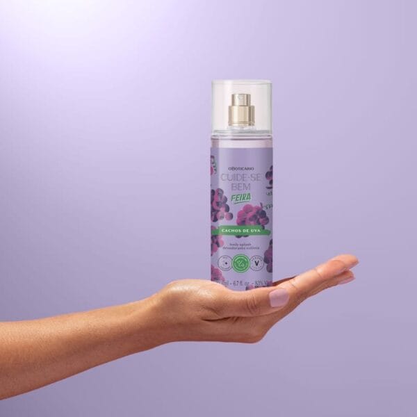 Body Splash Colônia Cuide-se Bem Feira Cachos de Uva 200ml - Imagem 3