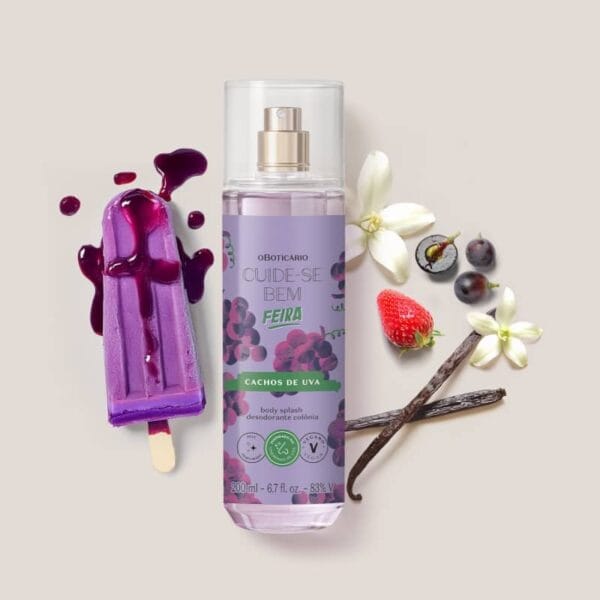 Body Splash Colônia Cuide-se Bem Feira Cachos de Uva 200ml - Imagem 2