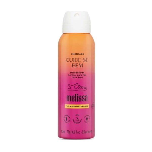 Desodorante Aerosol para Pés Cuide-se Bem Melissa 125ml