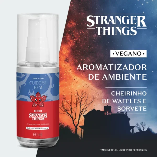 Aromatizador de Ambiente Cheirinho de Mistério no Ar Cuide-se Bem Stranger Things 60ml - Imagem 2
