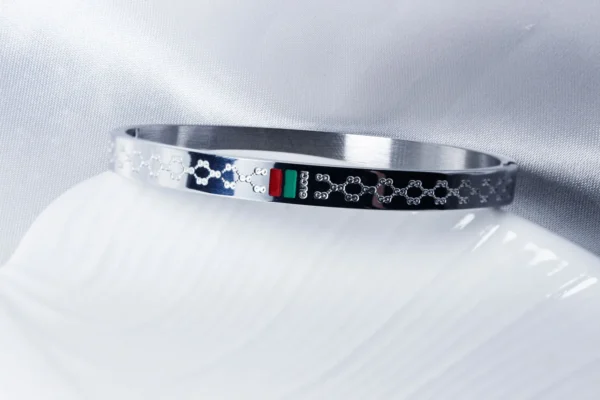 Bracelete inspiração gucci em aço inoxidável