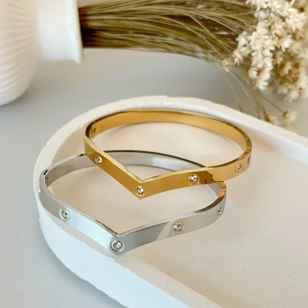 Bracelete mulher maravilha em aço inoxidável - Imagem 2