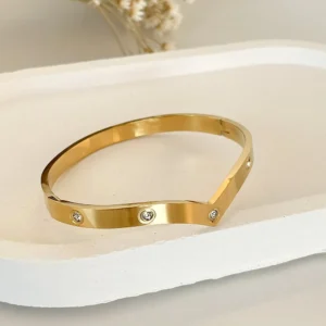 Bracelete mulher maravilha em aço inoxidável