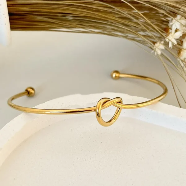 Bracelete nó em aço inoxidável - Imagem 2