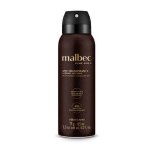 Desodorante Antitranspirante Aerosol Malbec Pure Gold 75g/125ml