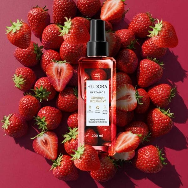 Spray Perfumado Desodorante Colônia Instance Morango Irresistível 200ml - Imagem 2