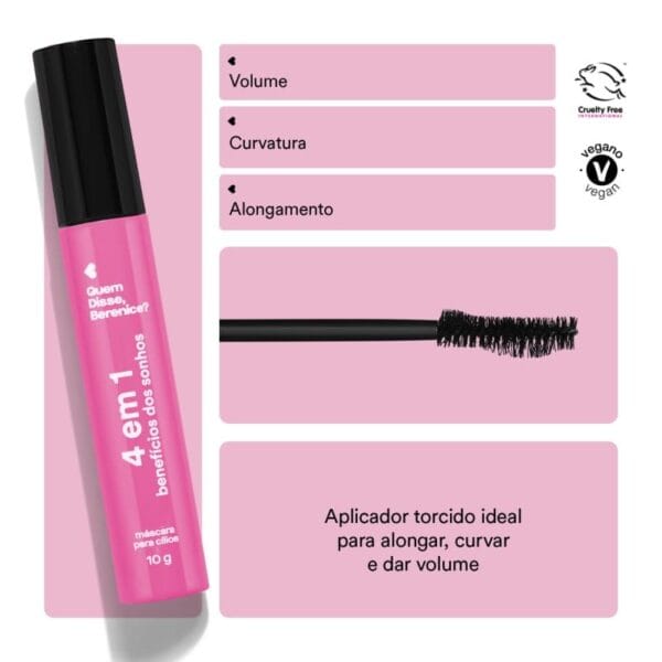 Máscara Para Cílios 4 Em 1 Benefícios Dos Sonhos 10g - Imagem 2