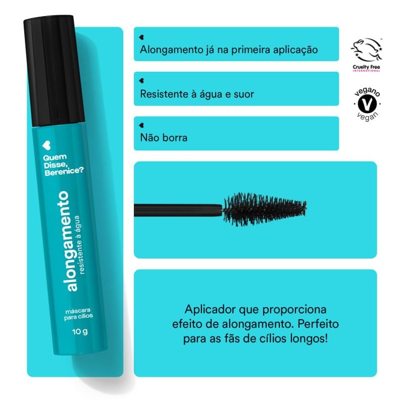 Máscara De Cílios Alongamento Resistente à Água 10g - Imagem 2