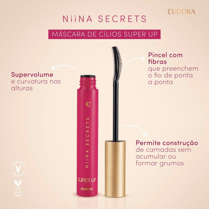 Máscara Para Cílios Niina Secrets Super Up 8g - Imagem 2