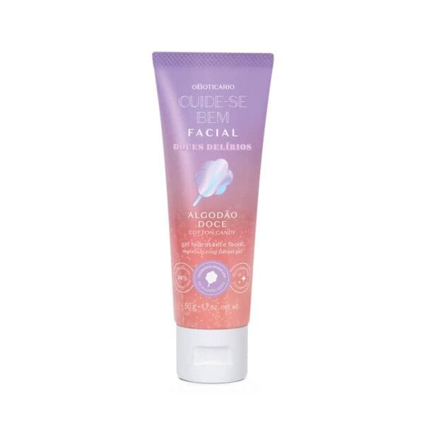 Gel Hidratante Facial Cuide-se Bem Doces Delírios Algodão Doce 50g