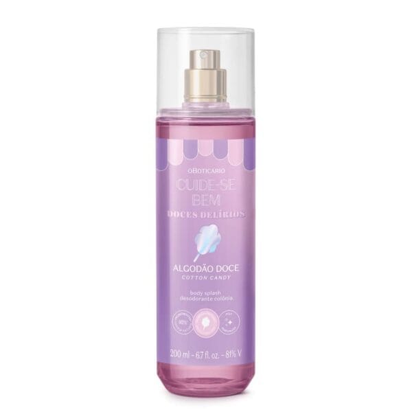 Body Splash Colônia Cuide-se Bem Doces Delírios Algodão Doce 200ml