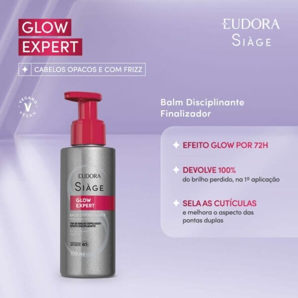 Balm Disciplinante Finalizador Capilar Siàge Glow Expert 100ml - Imagem 6