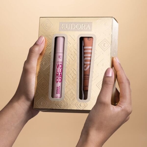 Presente de Natal Eudora Soul: Máscara De Cílios Volumaço 10g + Blush Líquido Pêssego Saudável 15ml - Imagem 2