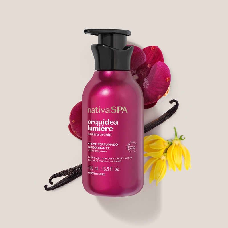 Creme Perfumado Nativa SPA Orquidea Lumière 400ml - Imagem 6