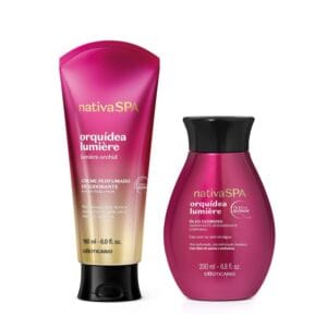 Combo Nativa SPA Orquidea Lumière: Creme Perfumado Desodorante 180ml + Óleo Hidratante Desodorante Corporal Glorioso 200ml