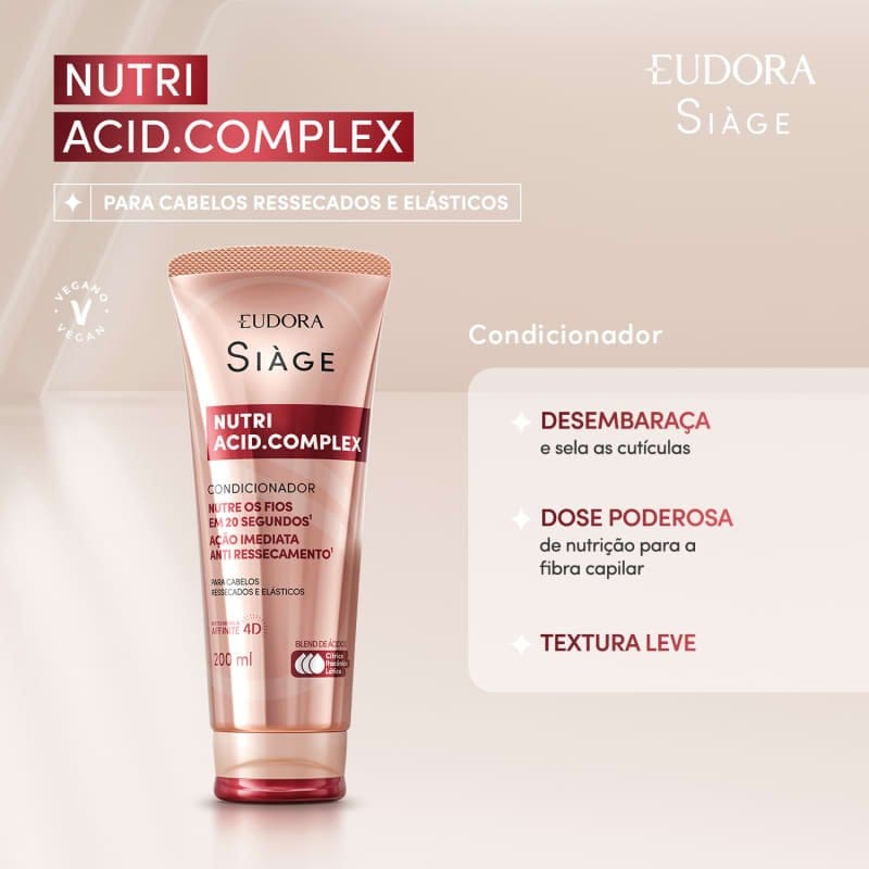 Condicionador Siàge Nutri Acid.Complex 200ml - Imagem 4
