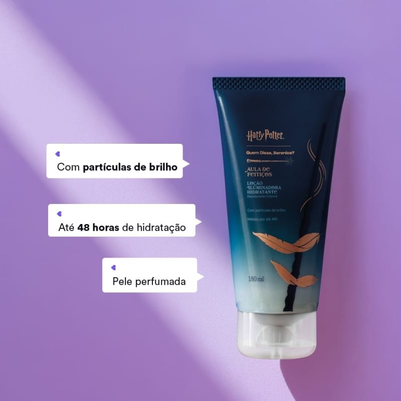 Loção Iluminadora Desodorante Corporal Harry Potter Quem Disse, Berenice? Aula de Feitiços 180ml - Imagem 4