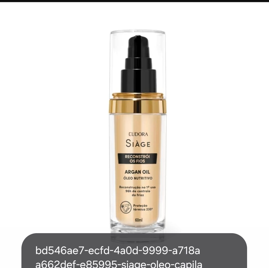 Argan Oil Siàge Reconstrói os Fios 60ml