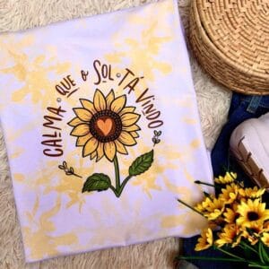 TSHIRT CALMA QUE O SOL TÁ VINDO