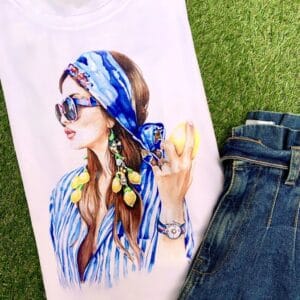 TSHIRT MULHER PINTURA VERÃO