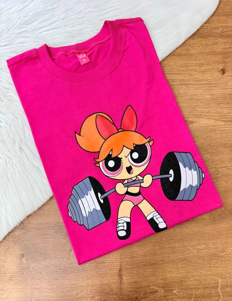 TSHIRT ACADEMIA PODEROSA ROSA