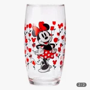 Copo de vidro Minnie Disney