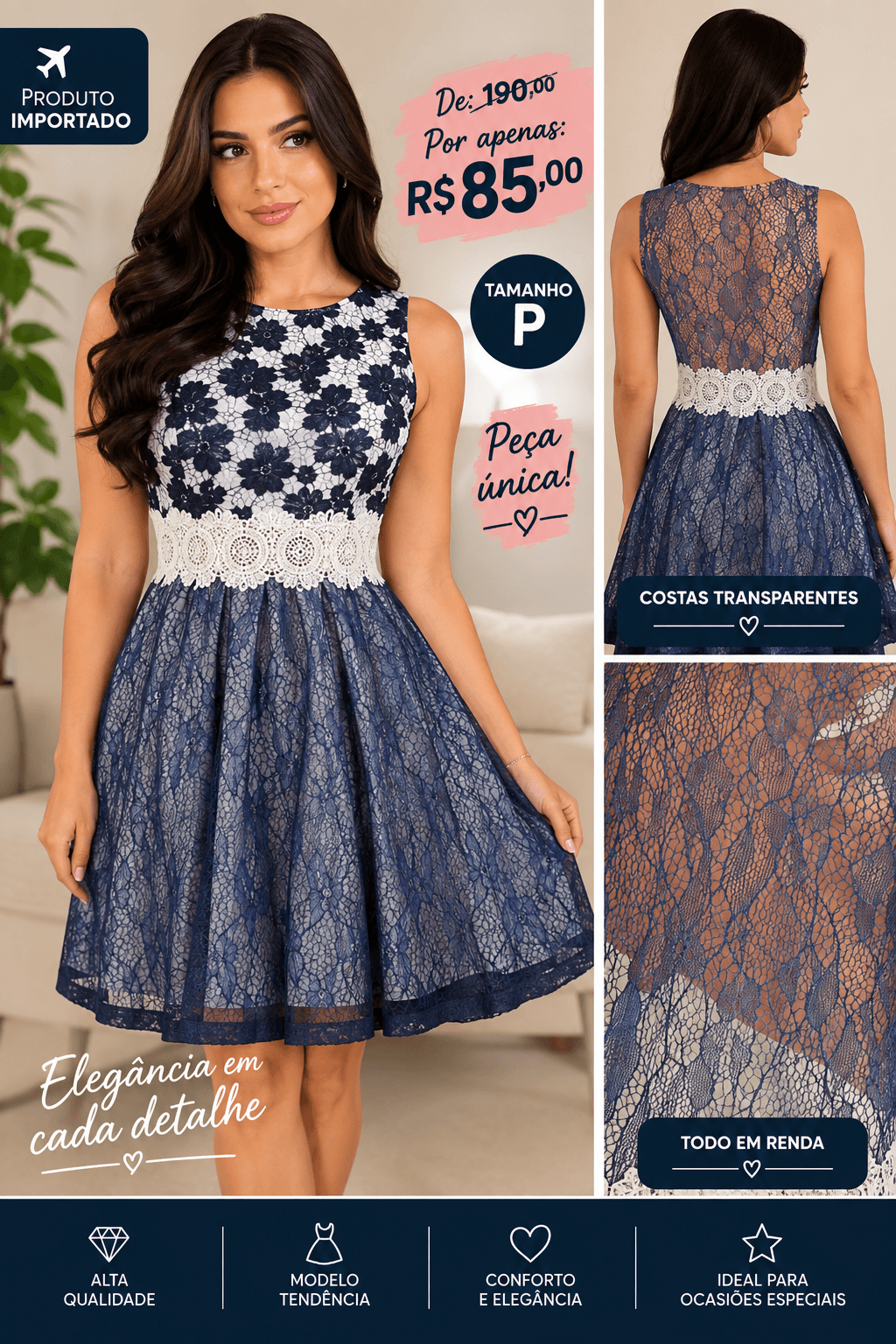 Vestido Rendado